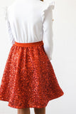 Red Sequin Twirl Skort - Aaria Tees Aaria Tees