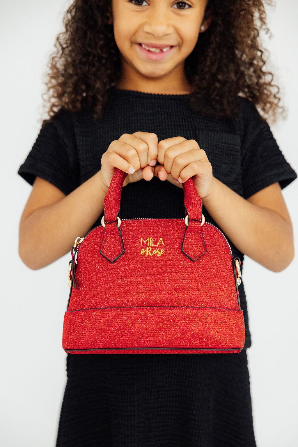 Red Shimmer Girl's Crossbody Purse - Aaria Tees Aaria Tees