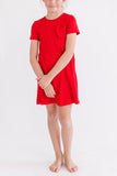 Red T-Shirt Dress - Aaria Tees Aaria Tees