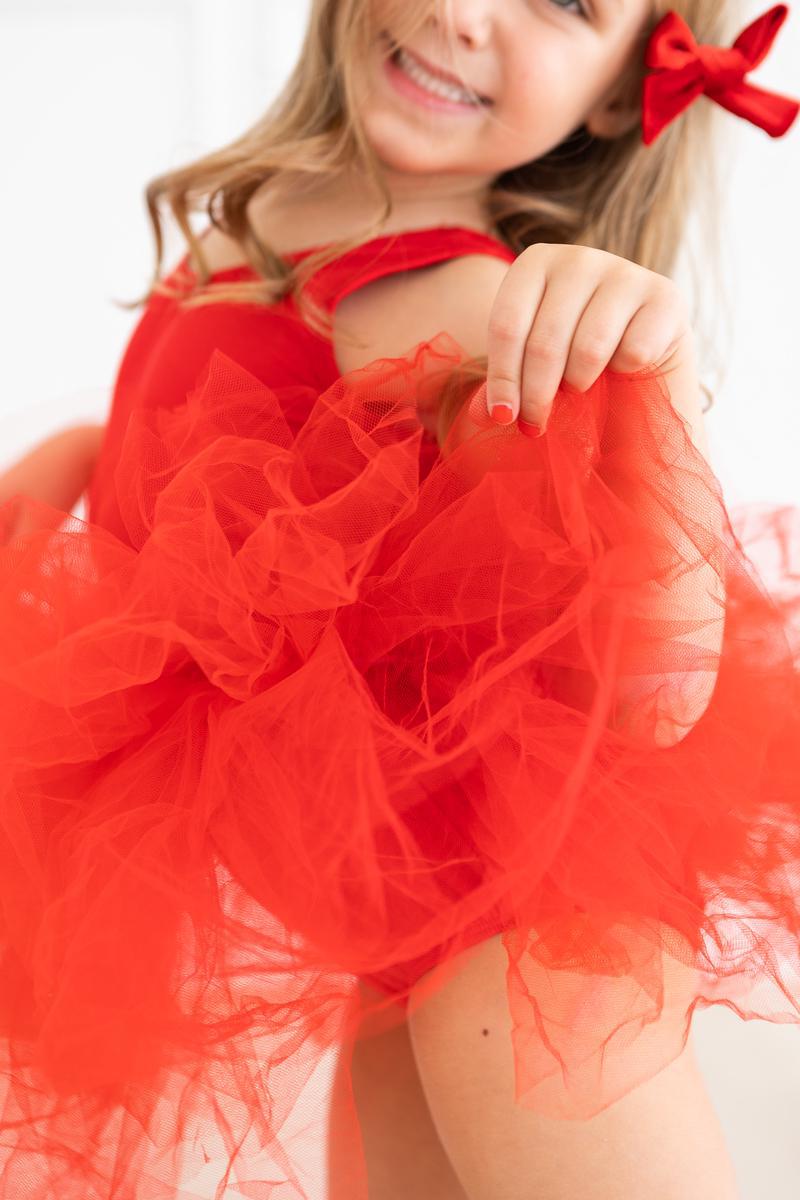 Red Tank Tutu Leotard - Aaria Tees Aaria Tees