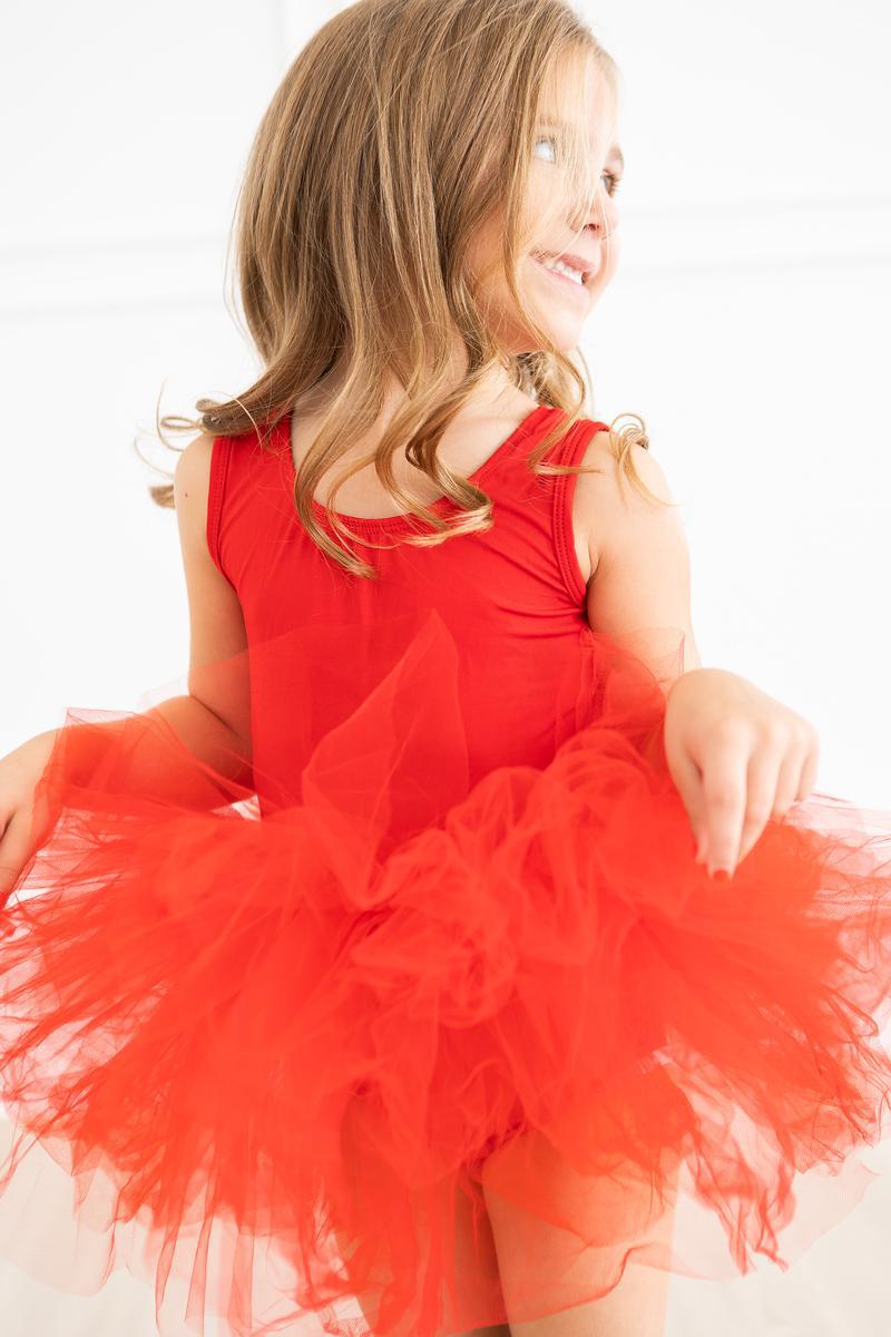 Red Tank Tutu Leotard - Aaria Tees Aaria Tees