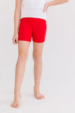 Red Twirl Shorts Aaria Tees