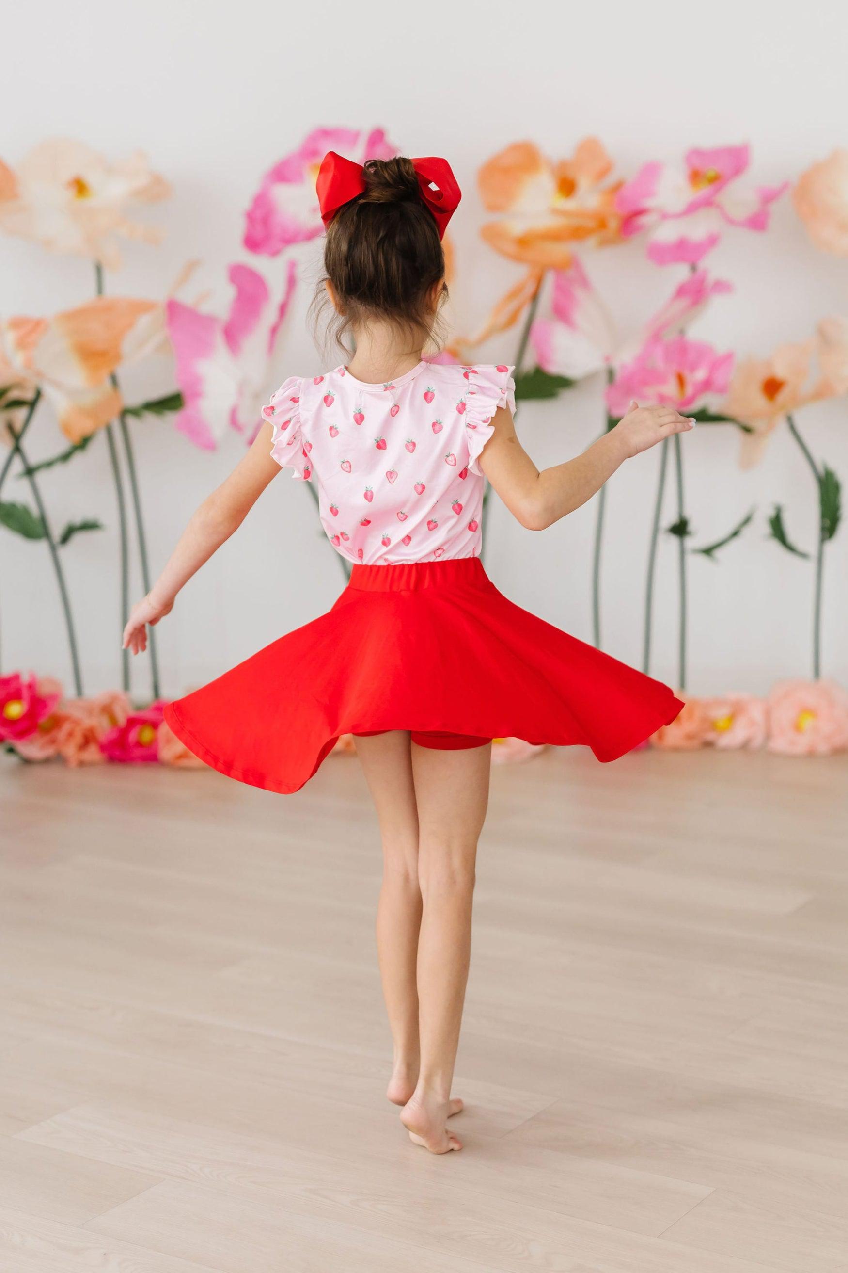 Red Twirl Skort - Aaria Tees Aaria Tees