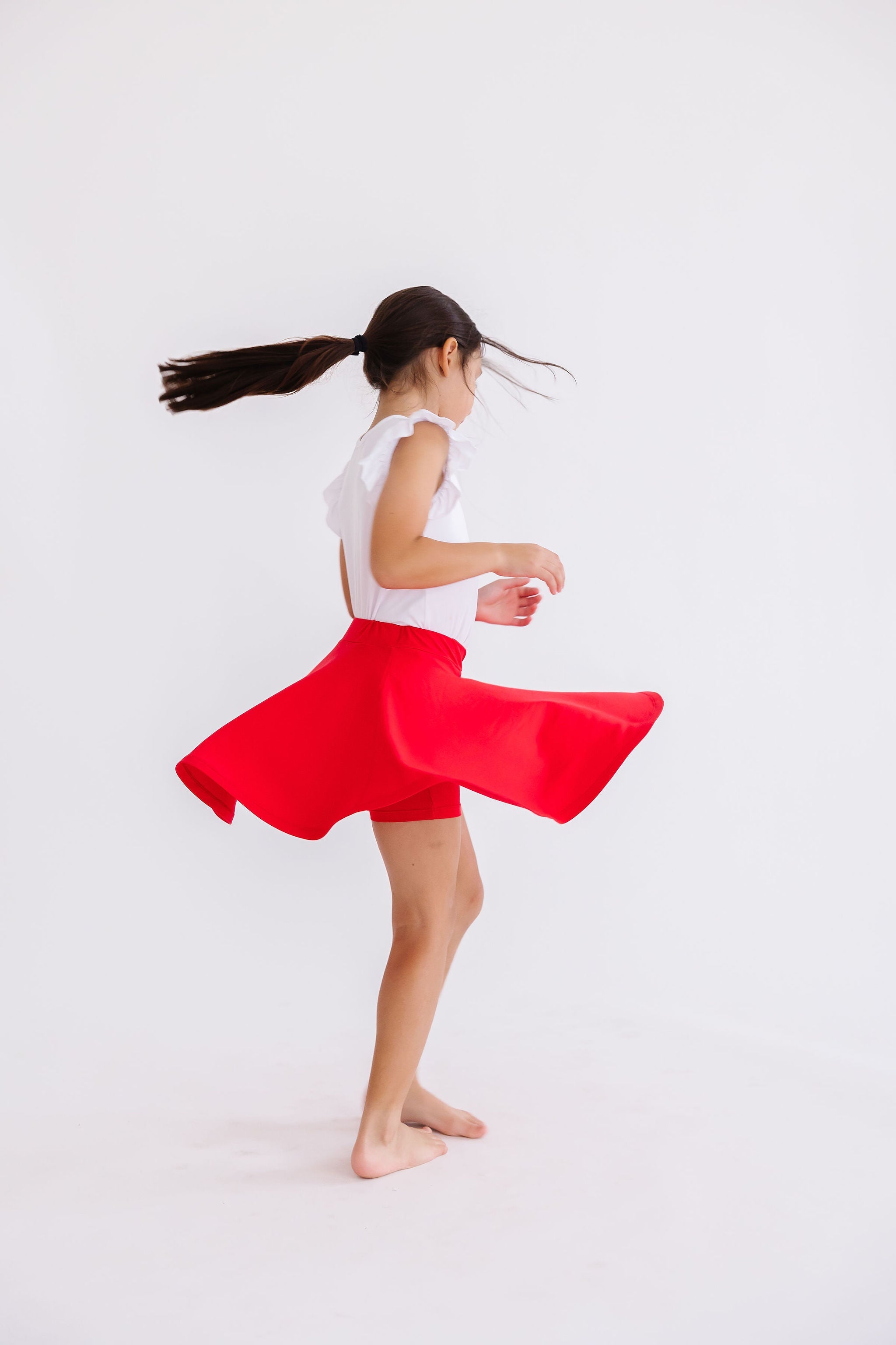 Red Twirl Skort - Aaria Tees Aaria Tees
