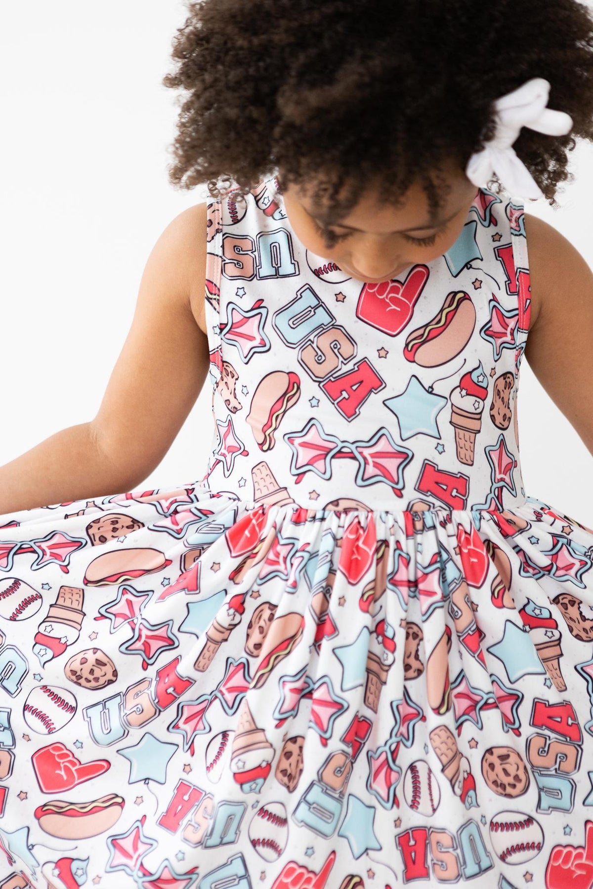 Red, White & BBQ Tank Twirl Dress - Aaria Tees