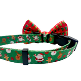 Red Christmas Tree Dog Bow Tie Aaria Tees