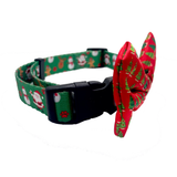 Red Christmas Tree Dog Bow Tie Aaria Tees