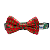 Red Christmas Tree Dog Bow Tie Aaria Tees