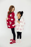 Red/Coconut Heart Cozy Socks - Aaria Tees Aaria Tees