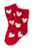 Red/Coconut Heart Cozy Socks - Aaria Tees Aaria Tees