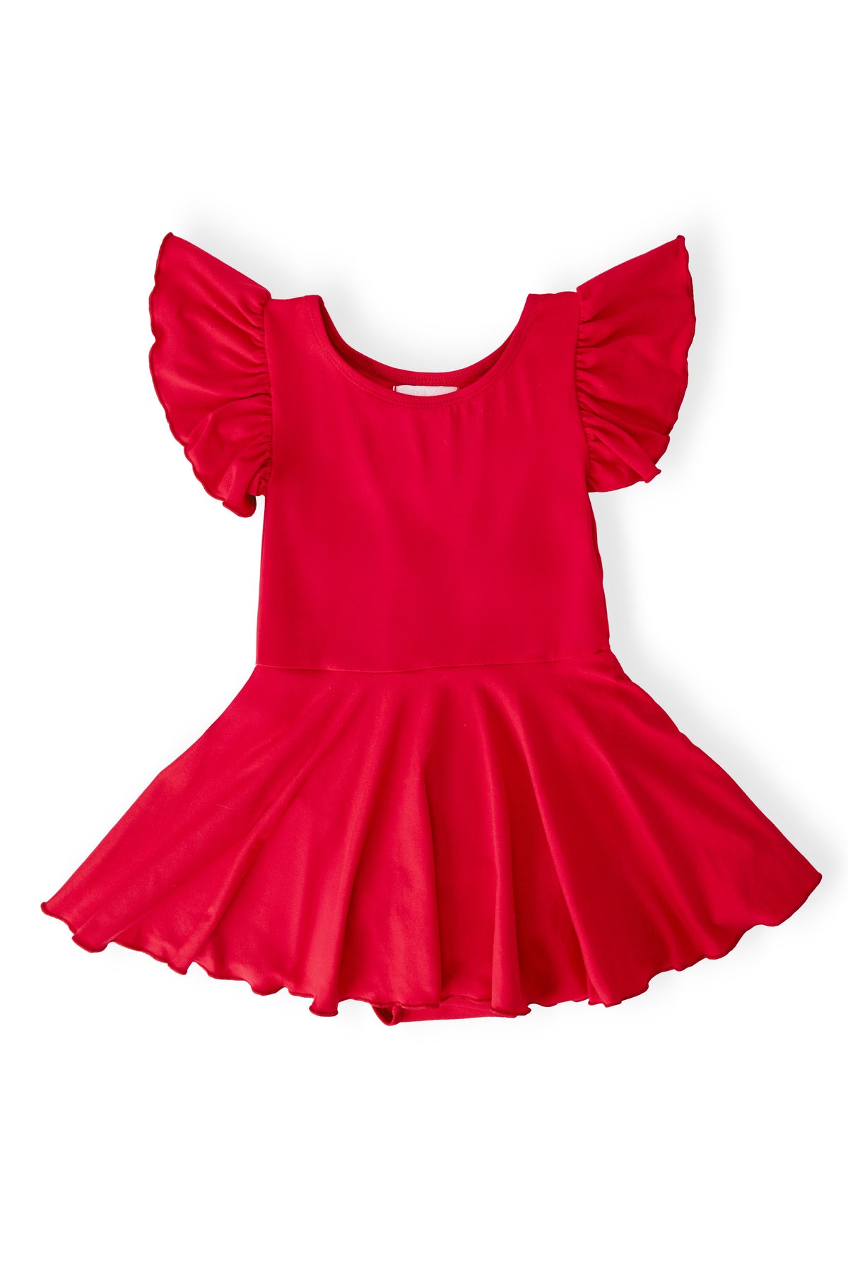 Red S/S Twirl Leotard - Aaria Tees