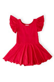 Red S/S Twirl Leotard - Aaria Tees Aaria Tees