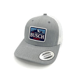 Red White Busch Light Woven Patch Hat Aaria Tees