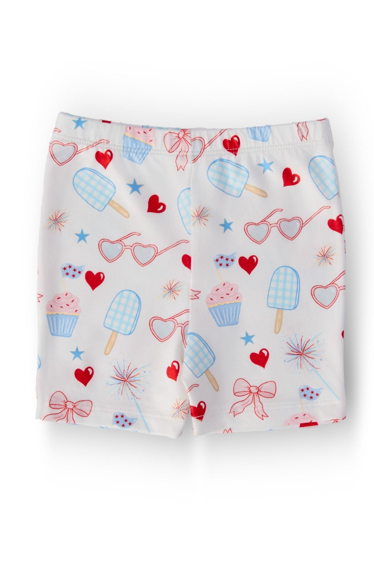 Red, White & Sweet Twirl Shorts - Aaria Tees