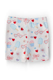Red, White & Sweet Twirl Shorts - Aaria Tees Aaria Tees