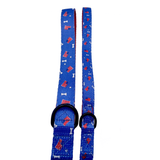 Red, White and Bones American Flag USA Dog Leash Aaria Tees