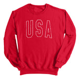 USA Collegiate Solid White (Front) - Aaria Tees Aaria Tees