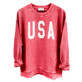 USA Collegiate Solid White (Front) - Aaria Tees Aaria Tees