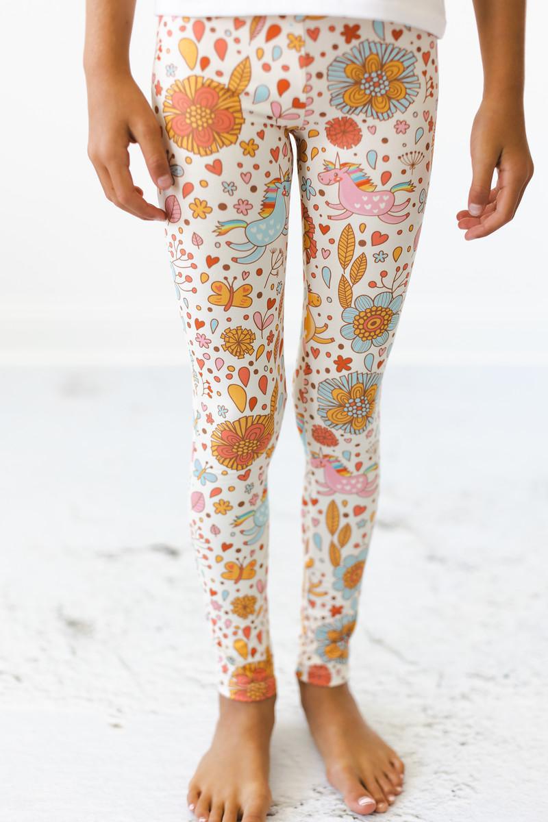 Retro Unicorns Leggings - Aaria Tees Aaria Tees