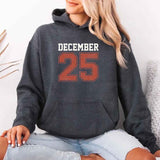 Retro Christmas Hoodie DECEMBER 25 – Festive Holiday Wear - Aaria Tees Aaria Tees
