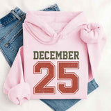 Retro Christmas Hoodie DECEMBER 25 – Festive Holiday Wear - Aaria Tees Aaria Tees