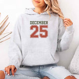 Retro Christmas Hoodie DECEMBER 25 – Festive Holiday Wear - Aaria Tees Aaria Tees
