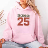Retro Christmas Hoodie DECEMBER 25 – Festive Holiday Wear - Aaria Tees Aaria Tees