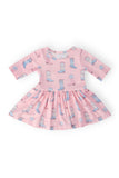 Ribbons & Rodeos 3/4 Sleeve Twirl Bodysuit - Aaria Tees Aaria Tees