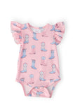 Ribbons & Rodeos S/S Flutter Bodysuit - Aaria Tees Aaria Tees