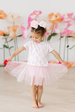 Ribbons & Roses Ruffle Pocket Tee - Aaria Tees Aaria Tees