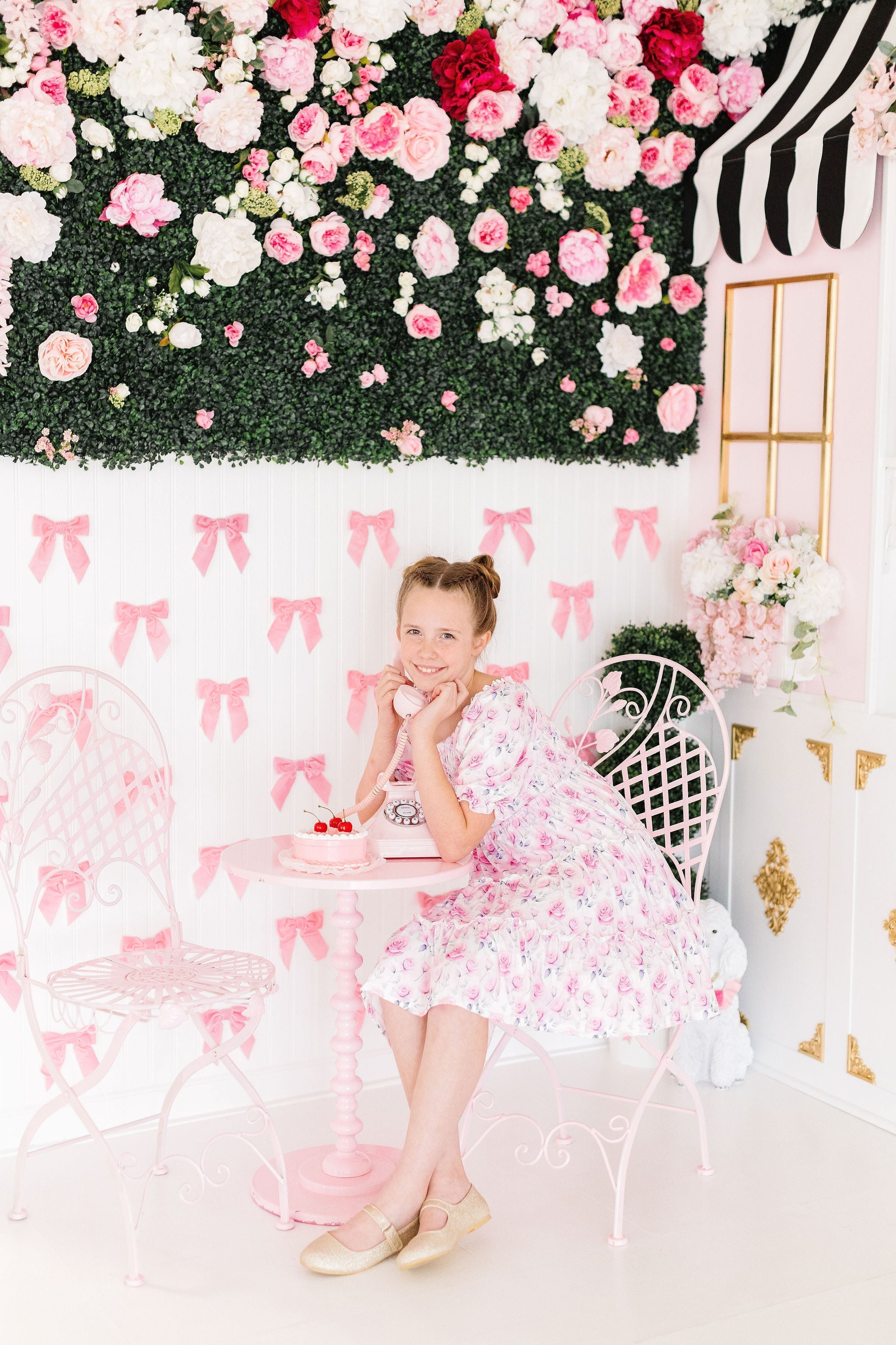 Rose Garden Smocked Ruffle Dress - Aaria Tees Aaria Tees