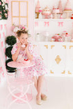 Rose Garden Smocked Ruffle Dress - Aaria Tees Aaria Tees