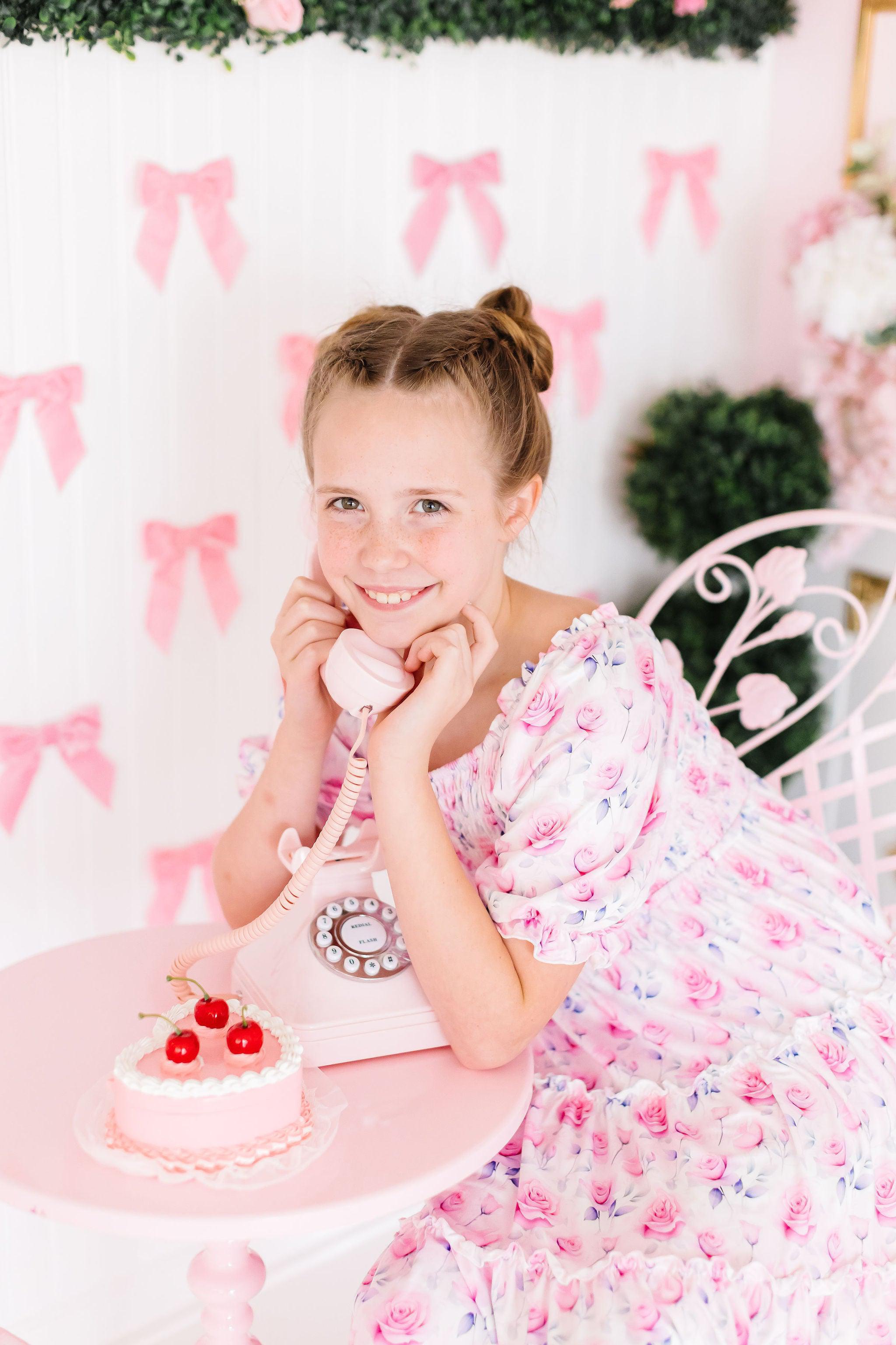 Rose Garden Smocked Ruffle Dress - Aaria Tees Aaria Tees