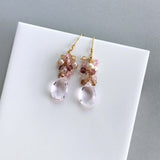 Rose Pink Bala Earrings Aaria Tees