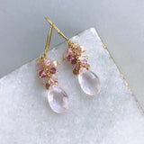 Rose Pink Bala Earrings Aaria Tees
