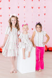 Rosebud Bows S/S Ruffle Tee - Aaria Tees Aaria Tees