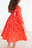 Roses are Red Ruffle Twirl Dress - Aaria Tees Aaria Tees