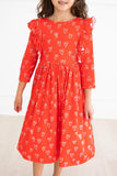 Roses are Red Ruffle Twirl Dress - Aaria Tees Aaria Tees