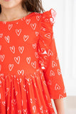Roses are Red Ruffle Twirl Dress - Aaria Tees Aaria Tees