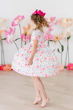 Rosettes S/S Pocket Twirl Dress - Aaria Tees Aaria Tees