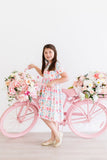 Rosettes S/S Pocket Twirl Dress - Aaria Tees Aaria Tees