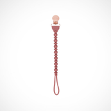Rosewood Silicone One-Piece Pacifier Clip - Aaria Tees Aaria Tees