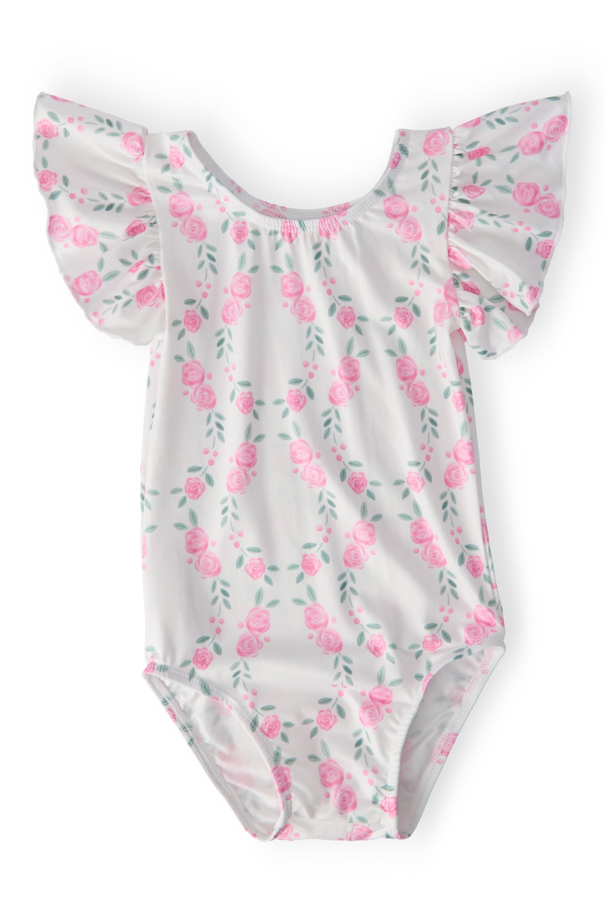 Rosie Posie S/S Flutter Sleeve Leotard - Aaria Tees