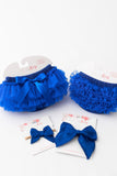 Royal Blue Ruffle Bum Bloomer - Aaria Tees Aaria Tees