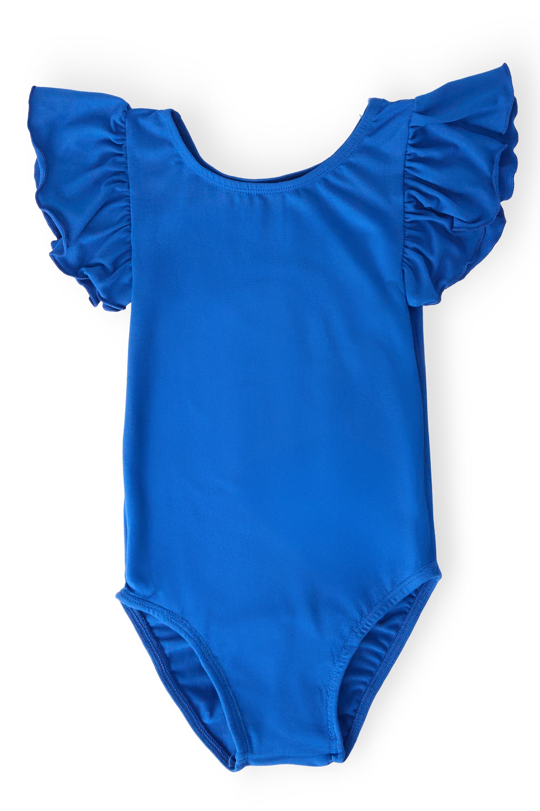 Royal Blue S/S Flutter Sleeve Leotard - Aaria Tees Aaria Tees