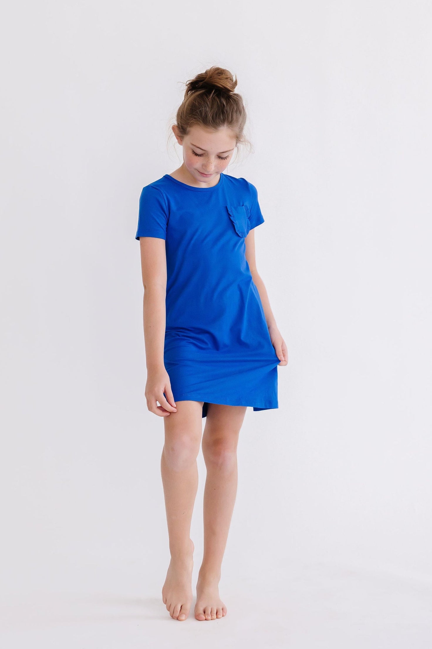 Royal Blue T-Shirt Dress - Aaria Tees Aaria Tees