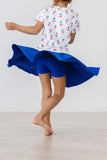 Royal Blue Twirl Skort - Aaria Tees Aaria Tees