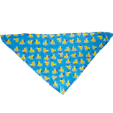 Rubber Duckies Tie On Dog Bandana Aaria Tees