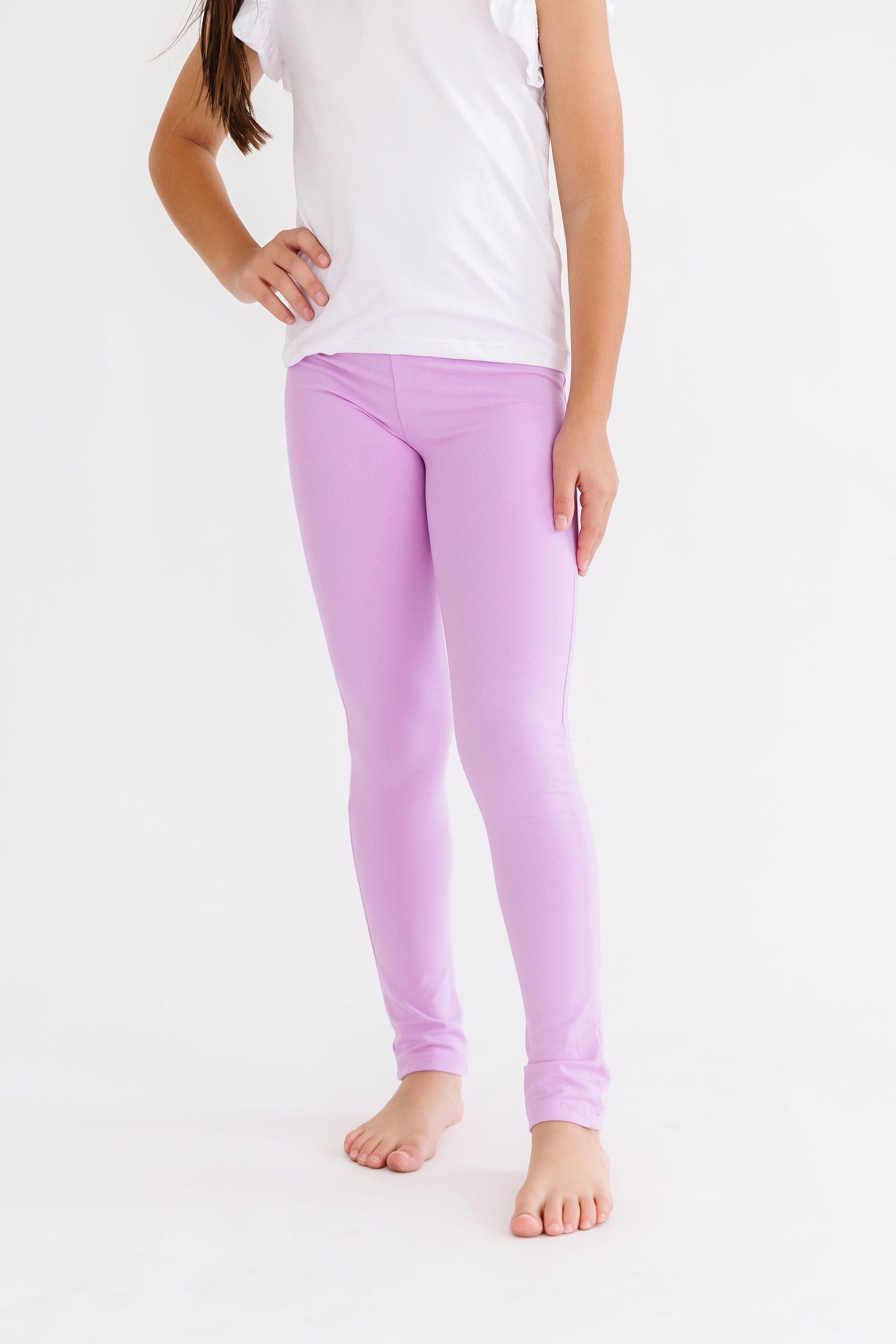 Bright Lilac Leggings - Aaria Tees Aaria Tees