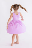 Bright Lilac Tank Pocket Twirl Dress - Aaria Tees Aaria Tees